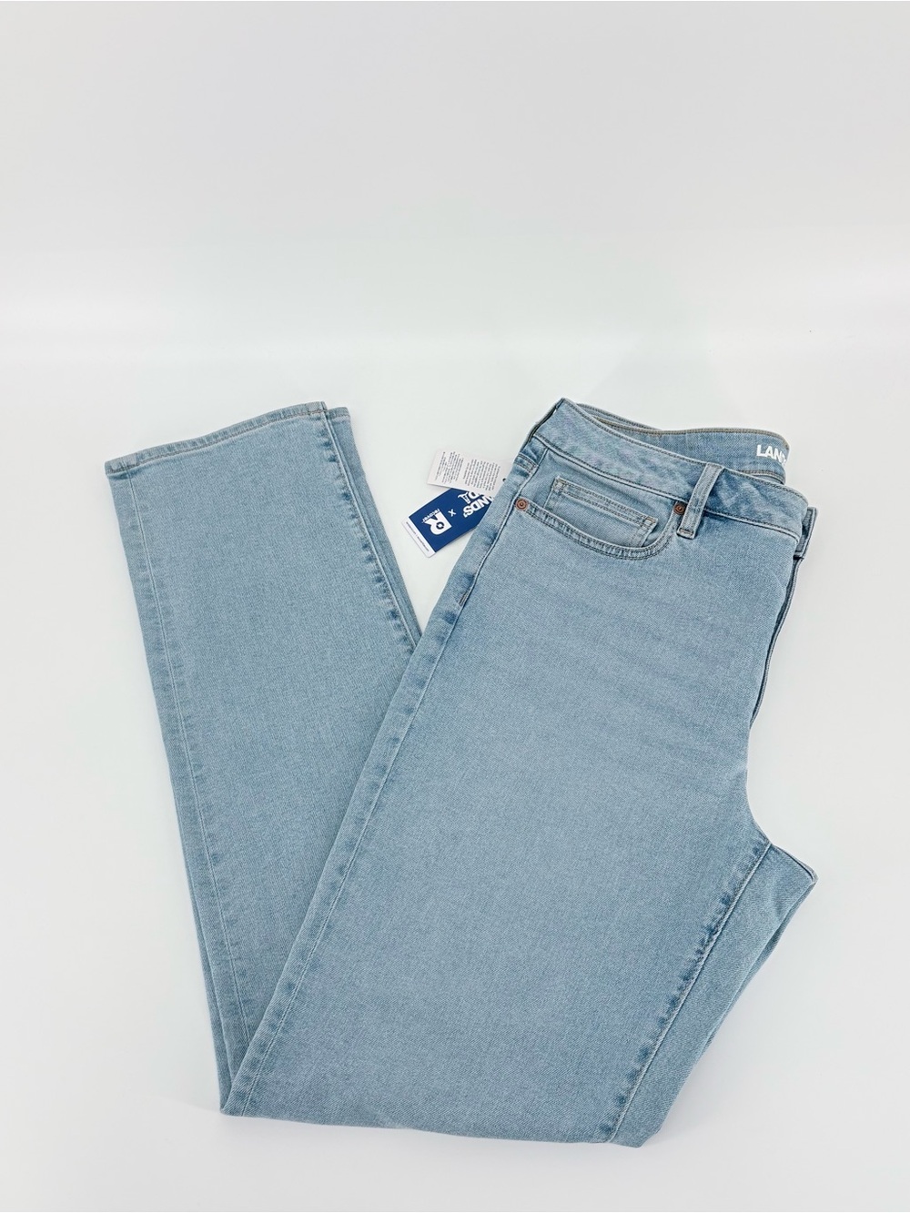Lands’End Recover New Women’s 10 Tall High Rise Straight Leg Jean
